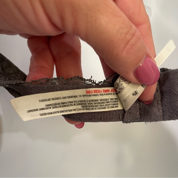 Intimately Free People Grey Lace Halter Bra Sz S - Picture 5 of 6